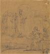 EUGÈNE DELACROIX (Saint-Maurice-en-Charenton 1798-1863 Paris) Study for a Religious Scene.